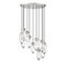 Z-Lite Arden Chandelier, 11-Light, 24 In.W x 12 In.H, Brushed Nickel/Clear 651P-11R-BN - alternate 8